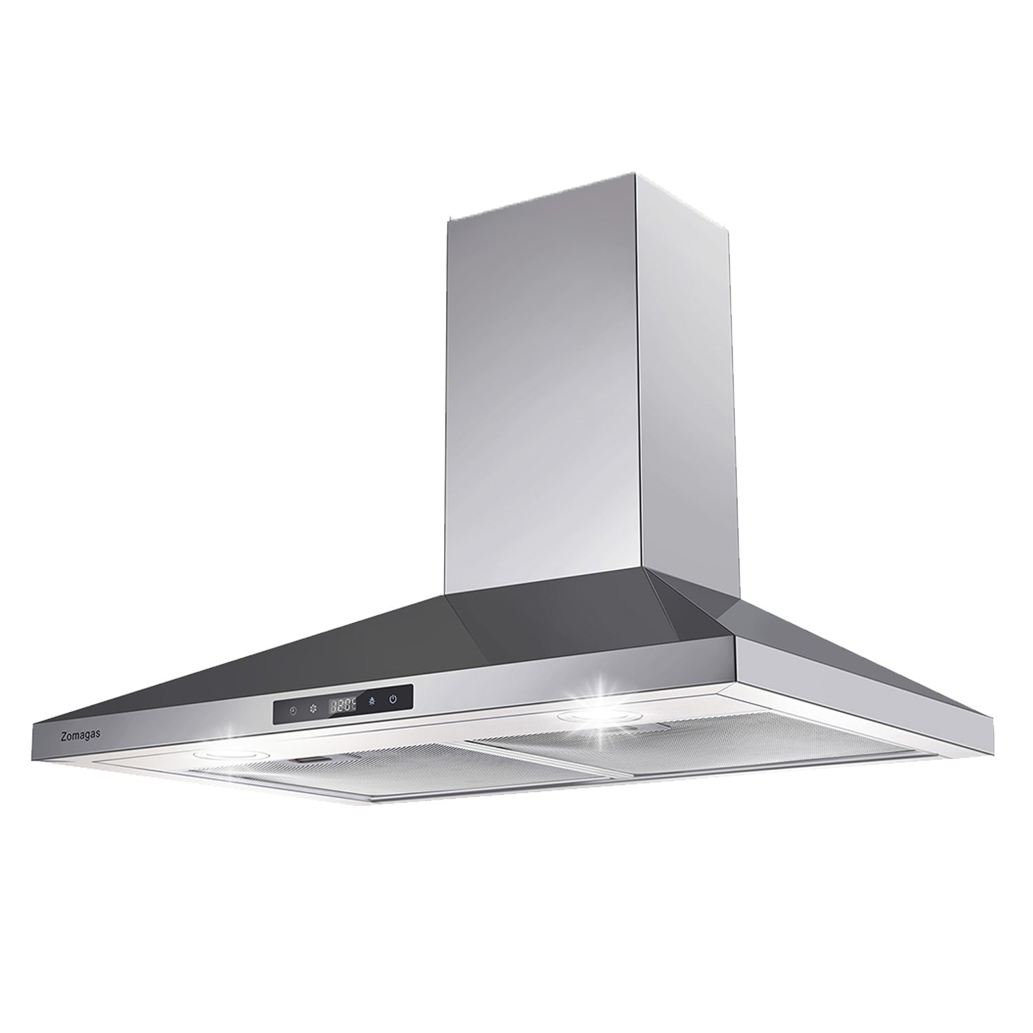 30 inch Range Hood Wall Mounted 450 CFM Touch Panel Kitchen Stainless Steel Vented Moorescarts