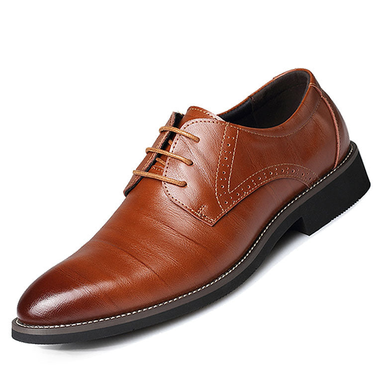 Men's dress shoes; leather men's shoes; for wedding and office