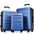 Luggage Sets New Model Expandable ABS Hardshell 3pcs Clearance Luggage Hardside Lightweight Durable Suitcase sets Spinner Wheels Suitcase with TSA Lock 20''24''28''(navy)