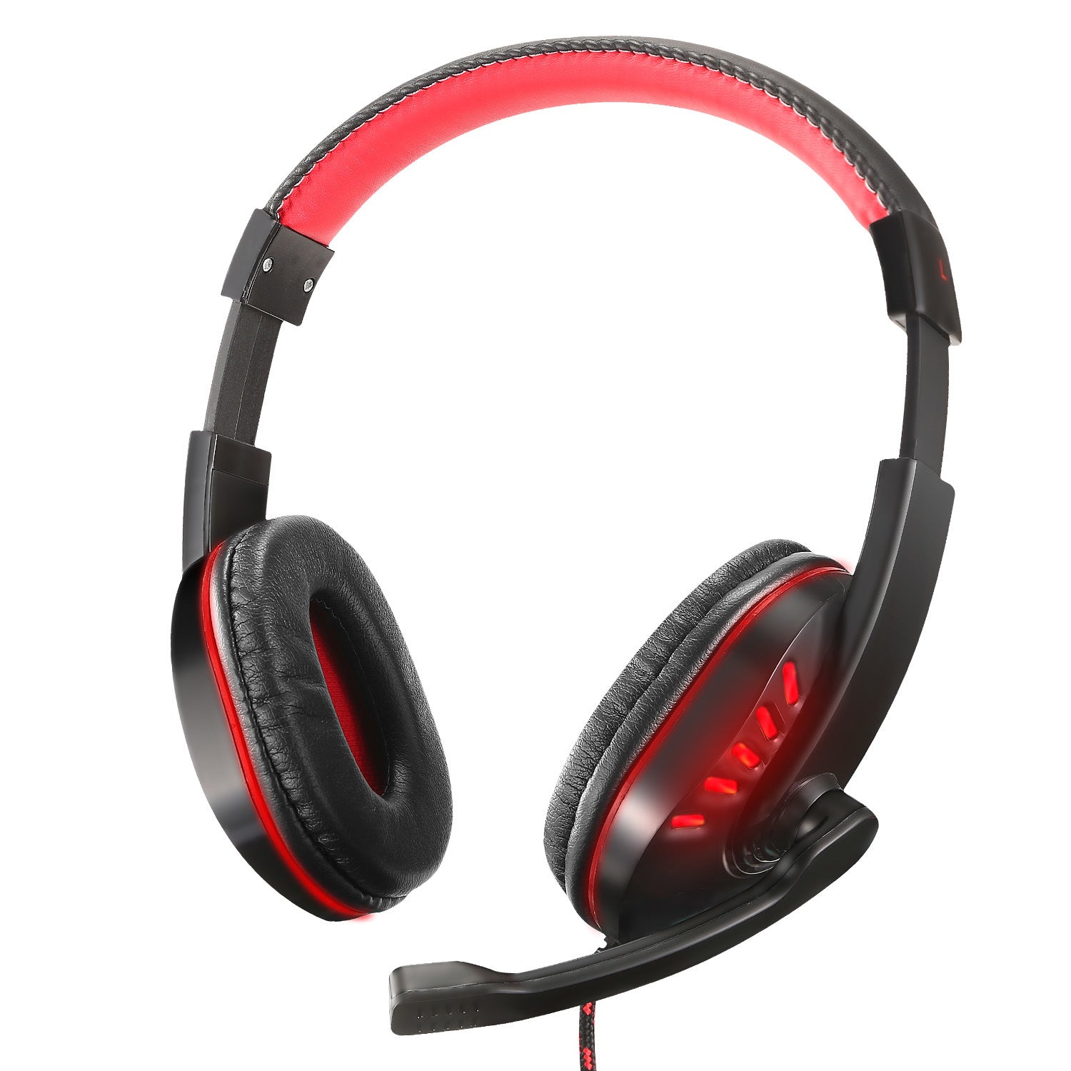 Gaming Headsets Stereo Noise Isolation Over Ear Headphones w/LED Light