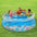 8-Foot Round 3D Transparent Quick Set Above Ground Pool with 2 Pairs of 3D Goggles, Ages 6 and Up, Unisex