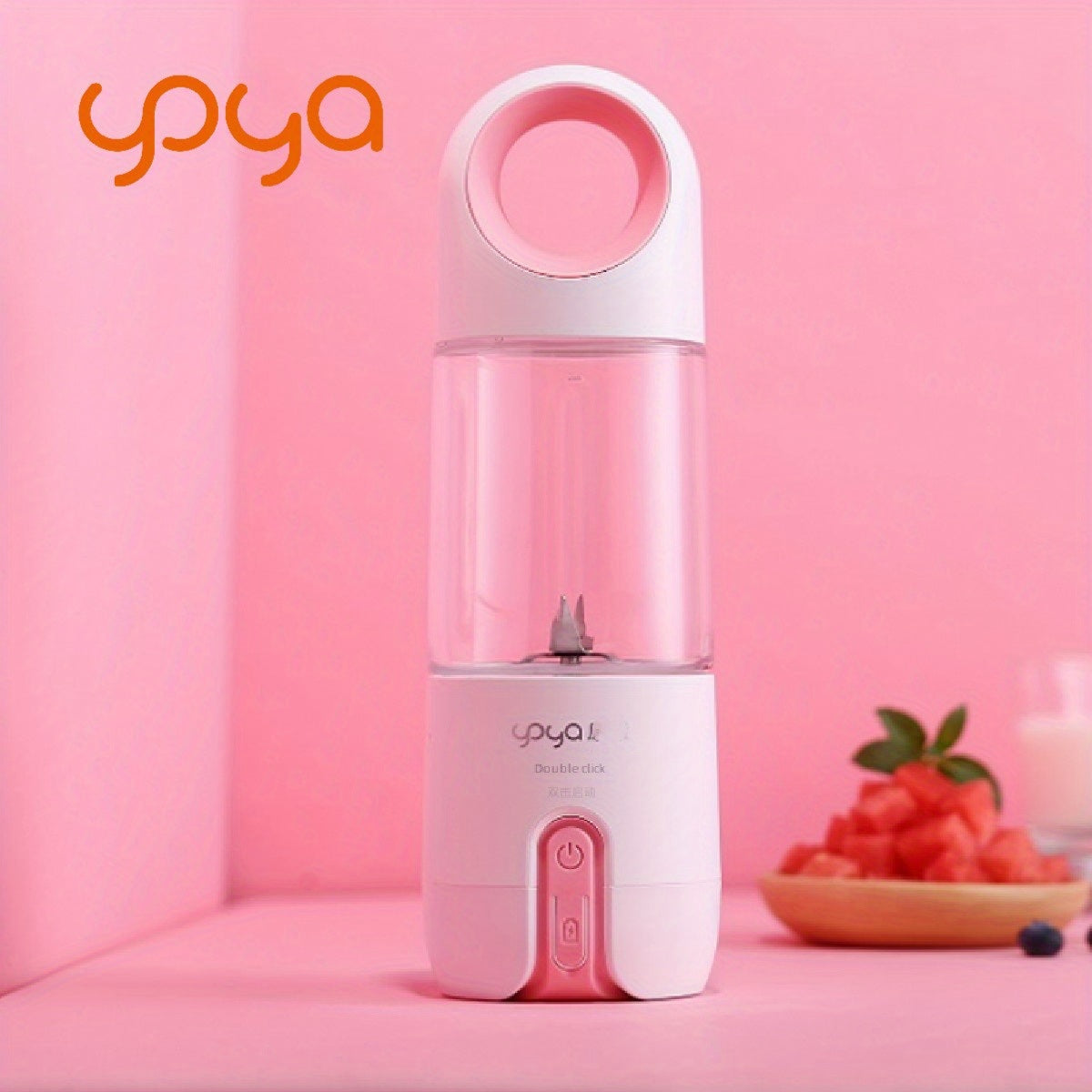 Fruit Juicer Blender Juice Cup Mini Electric USB Portable Rechargeable Travel High Quality 480ml 4 Blades