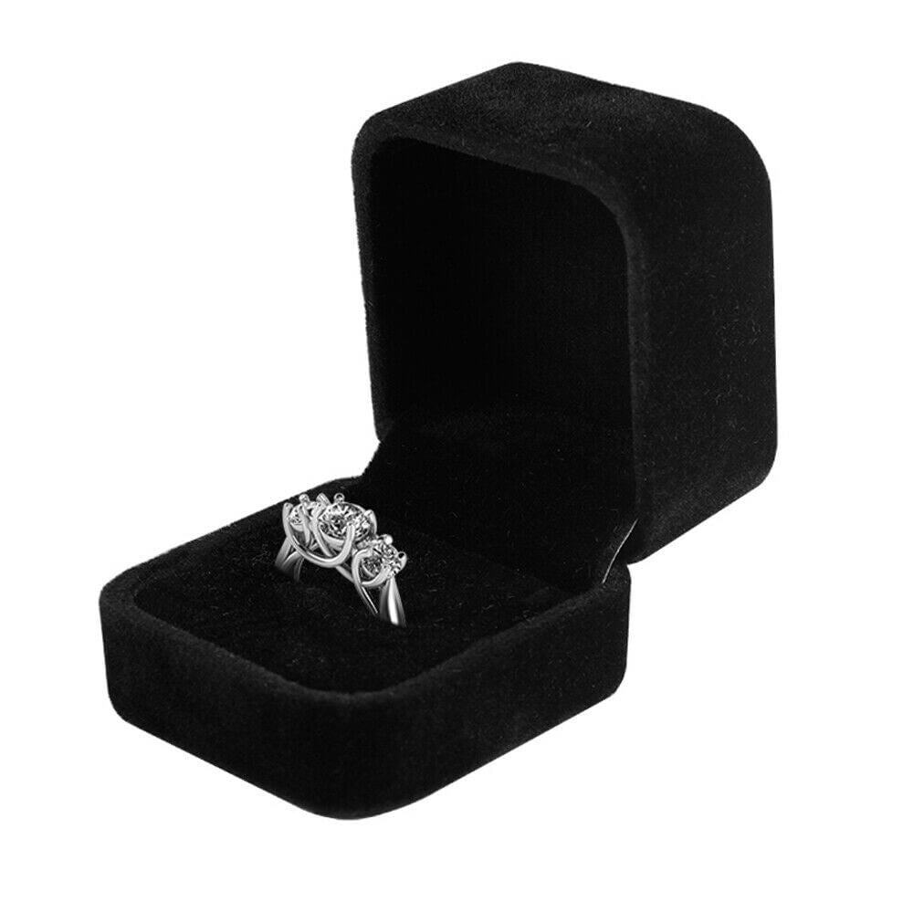 Velvet Earring Ring Necklace Pendant Jewelry Gift Boxes Case Wedding, 1/5/10 Pack