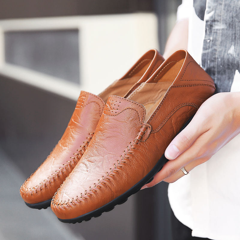 Men's dress shoes; men's casual fashion leather shoes
