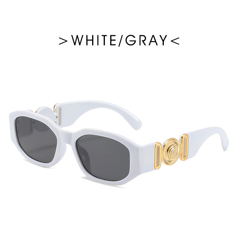 Fashion Small Square Sunglasses Women Retro Shades UV400 Black Brown Ocean Gradient Lens Men Club Sun Glasses