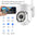 Security Cameras Outdoor - 1080P Color Night Vision Wireless WiFi Home Video Surveillance Pan & Tilt 360° View; Auto Tracking Smart Alerts; 2-Way Audio; Weatherproof Without TF/SD Card