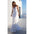Summer Bridal Wedding Dress Deep V-neck Sleeveless Backless Bandage Sling Lace Dresses