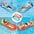 BLUEGALA Swimming Pool Floating Hammock;  Inflatable Floating Raft;  Summer Swimming Pool Inflation Floating Bed Float Pool Lounge Floating Chair Float Recliner Water Toy for Men Women