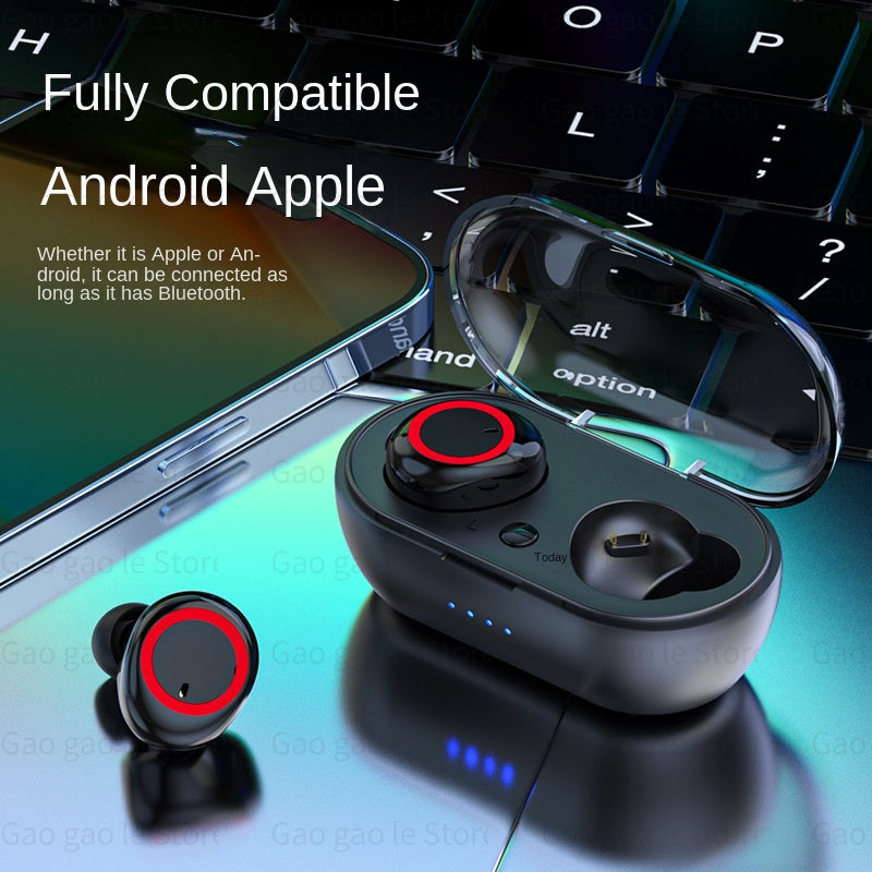 2022 NEW Y50 Pro TWS Bluetooth Headphones 5.0 Wireless Headset Waterproof Deep Bass Earbuds Sport Earphones True Wireless Stereo Moorescarts