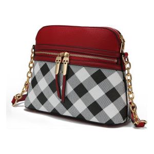 MKF Collection Suki Checkered Crossbody Handbag by Mia K