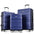 Luggage Sets New Model Expandable ABS Hardshell 3pcs Clearance Luggage Hardside Lightweight Durable Suitcase sets Spinner Wheels Suitcase with TSA Lock 20''24''28''(navy)