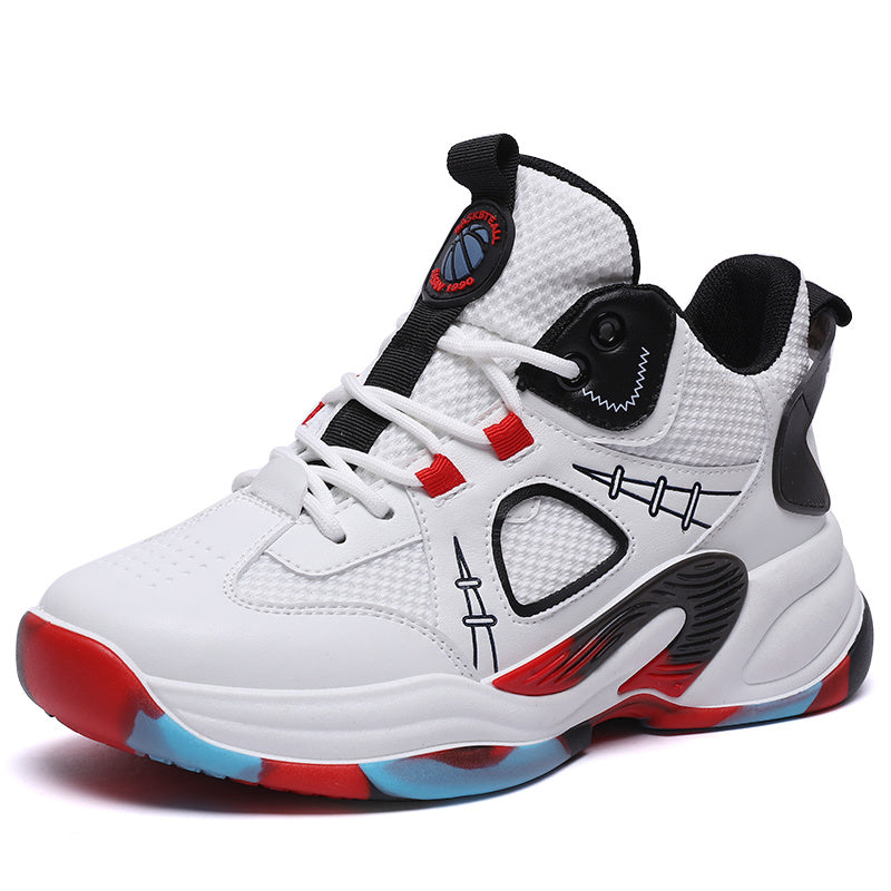 Children's basketball shoes, children's casual sports shoes, boys' school sports tennis shoes, non-slip running shoes 33-40