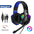 IN933 Stereo Gaming Headset For PS4 PC Xbox One PS5 Controller; Ear Headset With Microphone; LED Light; Bass Surround; Soft Memory Earmuff For Laptop Mac Games