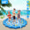 Sprinkler Splash Pad For Kids 68IN Inflatable Blow Up Pool Sprinkle Play Mat Summer Outdoor Water Toys