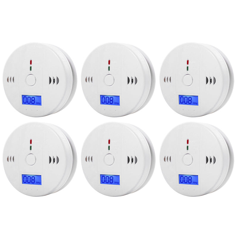 LCD CO Sensor Carbon Monoxide Detector 85dB Sound Independent CO Poisoning Warning Alarm Detector Meter Kitchen Fireplace Indoor