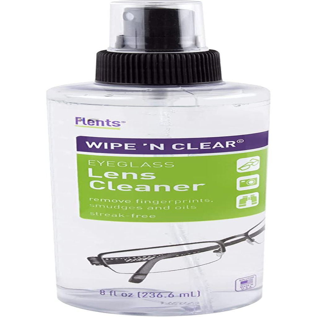 Flents Wipe 'N Clear Eyeglass Lens Cleaner 8 Fl Oz (236 Ml)