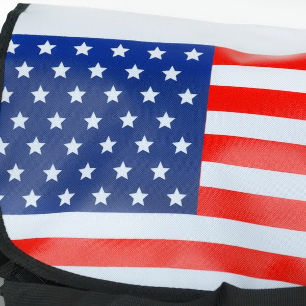 US Flag - Black Multi-Purposes Messenger Bag / Shoulder Bag - Moorescarts